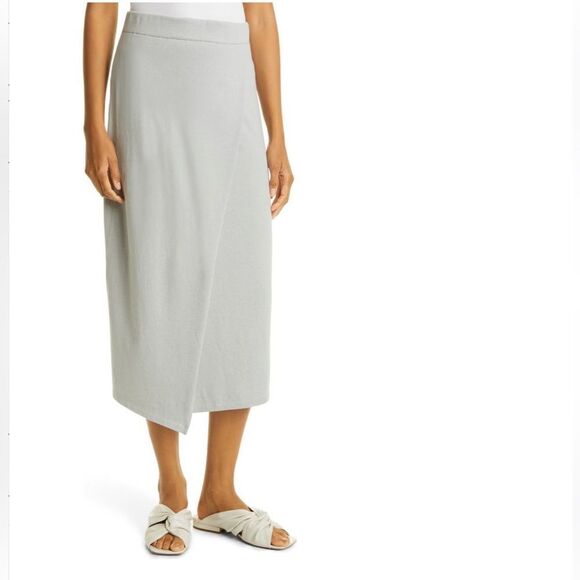 Vince Dresses & Skirts - Vince overlap cotton/ tencel skirt size L, NWT